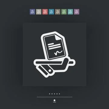 Sign on document Stock Illustration