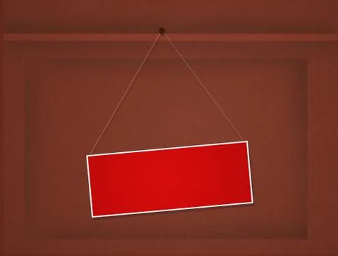 Sign on door Stock Illustration