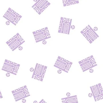 Sign up with e-mail glyph seamless pattern Stock Illustration
