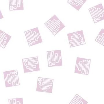 Sign up with e-mail glyph vector seamless pattern Stock Illustration