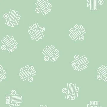 Sign up with e-mail line seamless pattern Stock Illustration