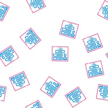 Sign up with e-mail vector seamless pattern Illustrazione stock