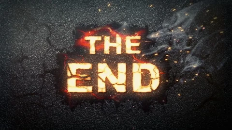 Sign The End Stock Footage 42888526