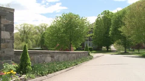 Sign entering Kent School Stock Footage 10770618
