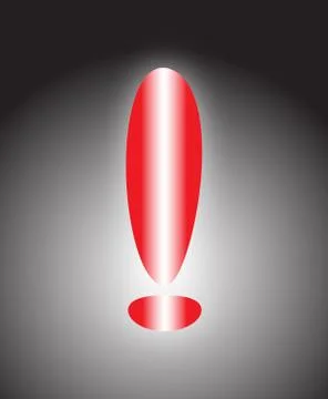 Sign exclamation mark Illustrazione stock