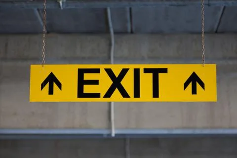 Sign exit Stock Photos