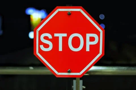 Sign forcing stop. Stock Photos