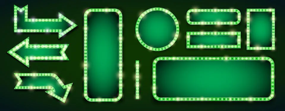 Sign Frame Lamp Stock Illustration