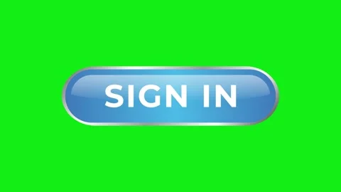 Sign In Glossy Web Button Design Animation on Green Background Stock Footage 248909077