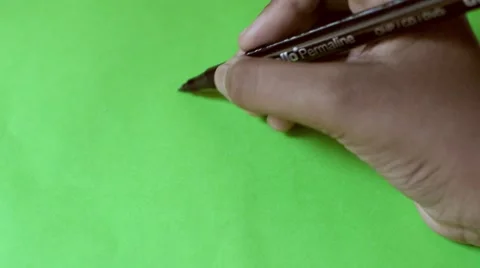 Sign on green screen Stock Footage 49981970