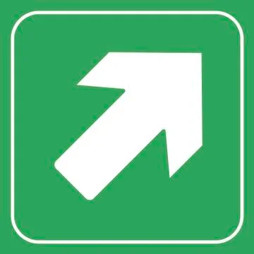 Sign guide arrow. Vector illustration in trendy flat style. EPS 10 Stock Illustration