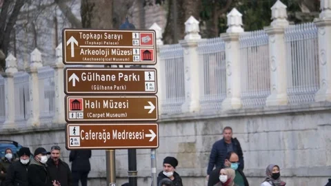 The Sign in Gulhane Stock Footage 169387241