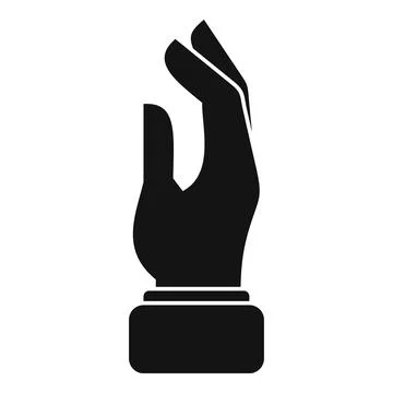 Sign hand icon simple vector. Arm gesture Stock Illustration