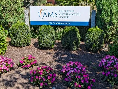 Sign for the headquarters of the American Mathematical Society Stock Photos