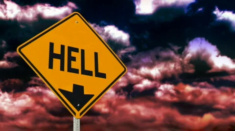 Sign from Hell 751 Stock Footage 476594