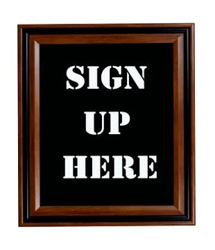 Sign Up Here Stock Illustration