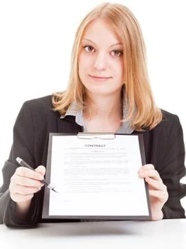 Sign here Stock Photos