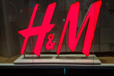 Sign of the  H&amp;M store Stock Photos