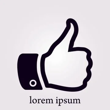 Like sign icon. Stock Illustration