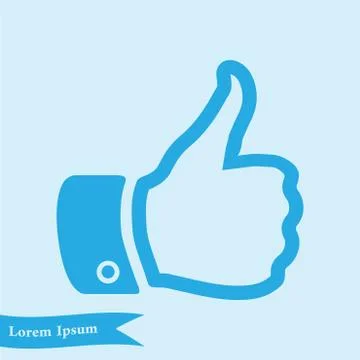 Like sign icon. Stock Illustration