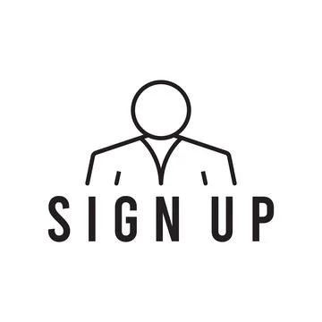Sign up icon vector Stock Illustration