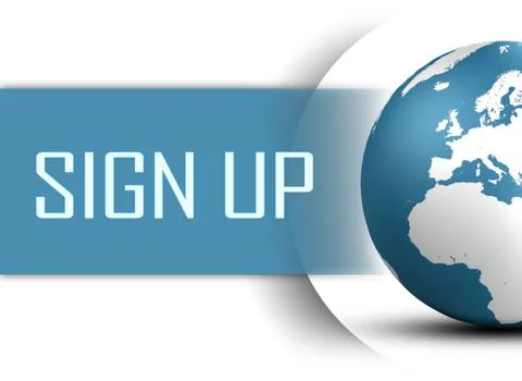 Sign up Stock Illustration