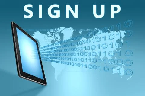 Sign up Stock Illustration