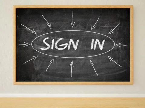 Sign in Stock Illustration