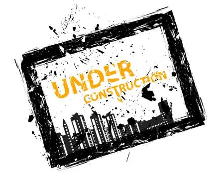 Sign illustration under construction Stock Illustration