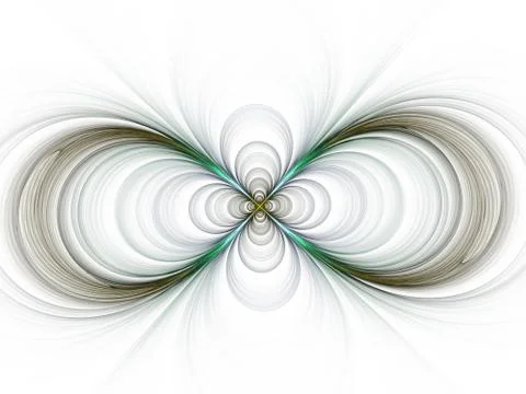 Sign of infinity- fractal interpretation. Computer generated abstract backgro イラスト素材