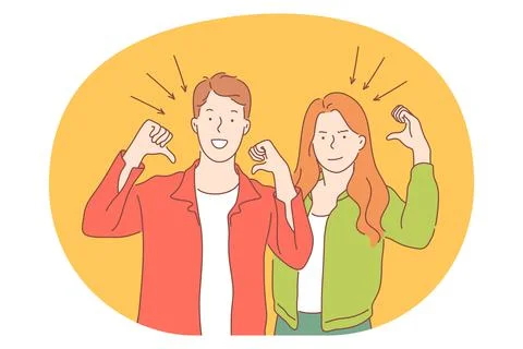 Sign language, gestures, hands communication concept Illustrazione stock