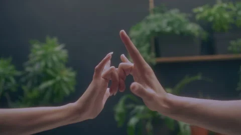 Sign Language Hands making I Love You Stock Footage 279328000