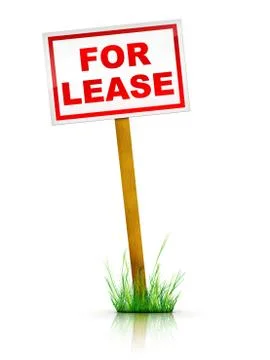 Sign - For Lease Stock Illustration