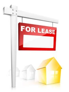 Sign - For Lease Stock Illustration