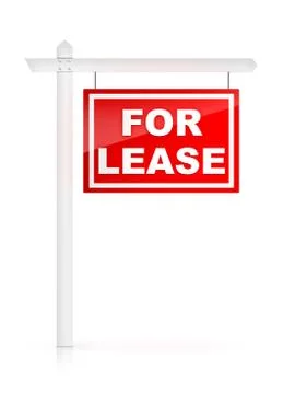 Sign - For Lease Stock Illustration