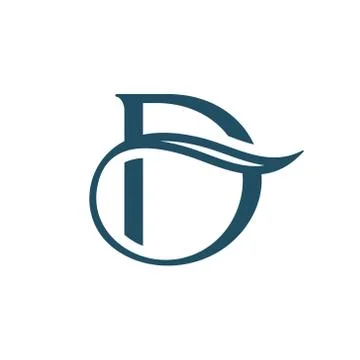 Sign the letter d Stock Illustration