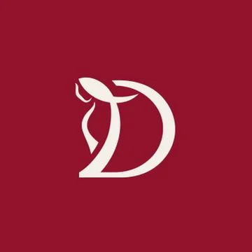 Sign the letter d Stock Illustration