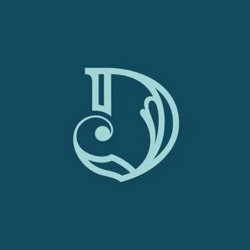 Sign the letter d Stock Illustration
