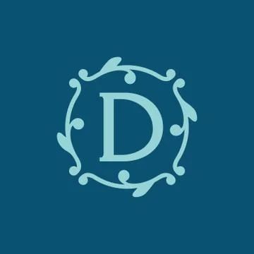 Sign the letter d Stock Illustration