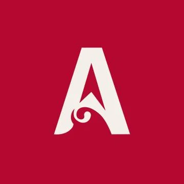 Sign the letter a Illustrazione stock