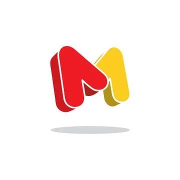 Sign the letter m Stock Illustration