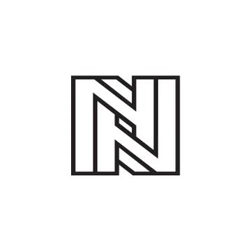 Sign the letter n Illustrazione stock