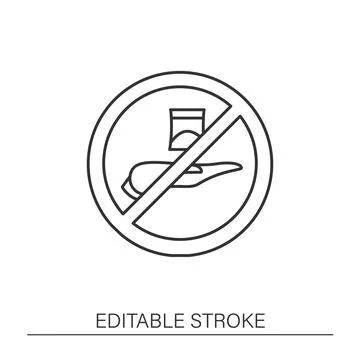 Sign line icon Stock Illustration