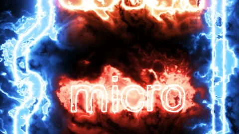 Sign logo of micro sd in a halo of energy Stock Footage 94743891