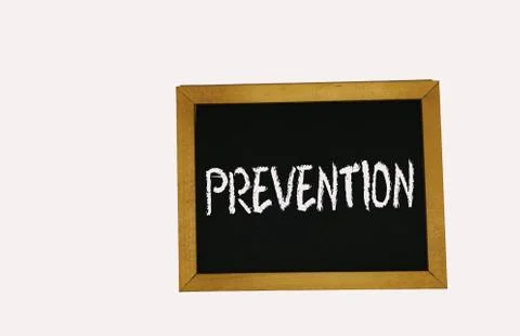 Sign lying on a white background in the form of a template / pattern with the Foto stock