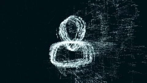 Sign Man, a design consisting of a code of numbers and a symbol Stock Footage 87697060