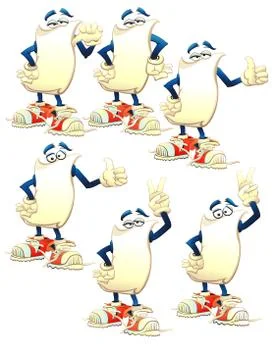 Sign Man Set 6 Illustrazione stock