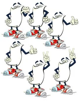 Sign Man set Illustrazione stock