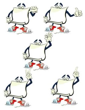 Sign Man set Illustrazione stock