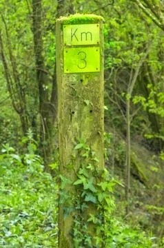 Sign on the mountain Stock Photos